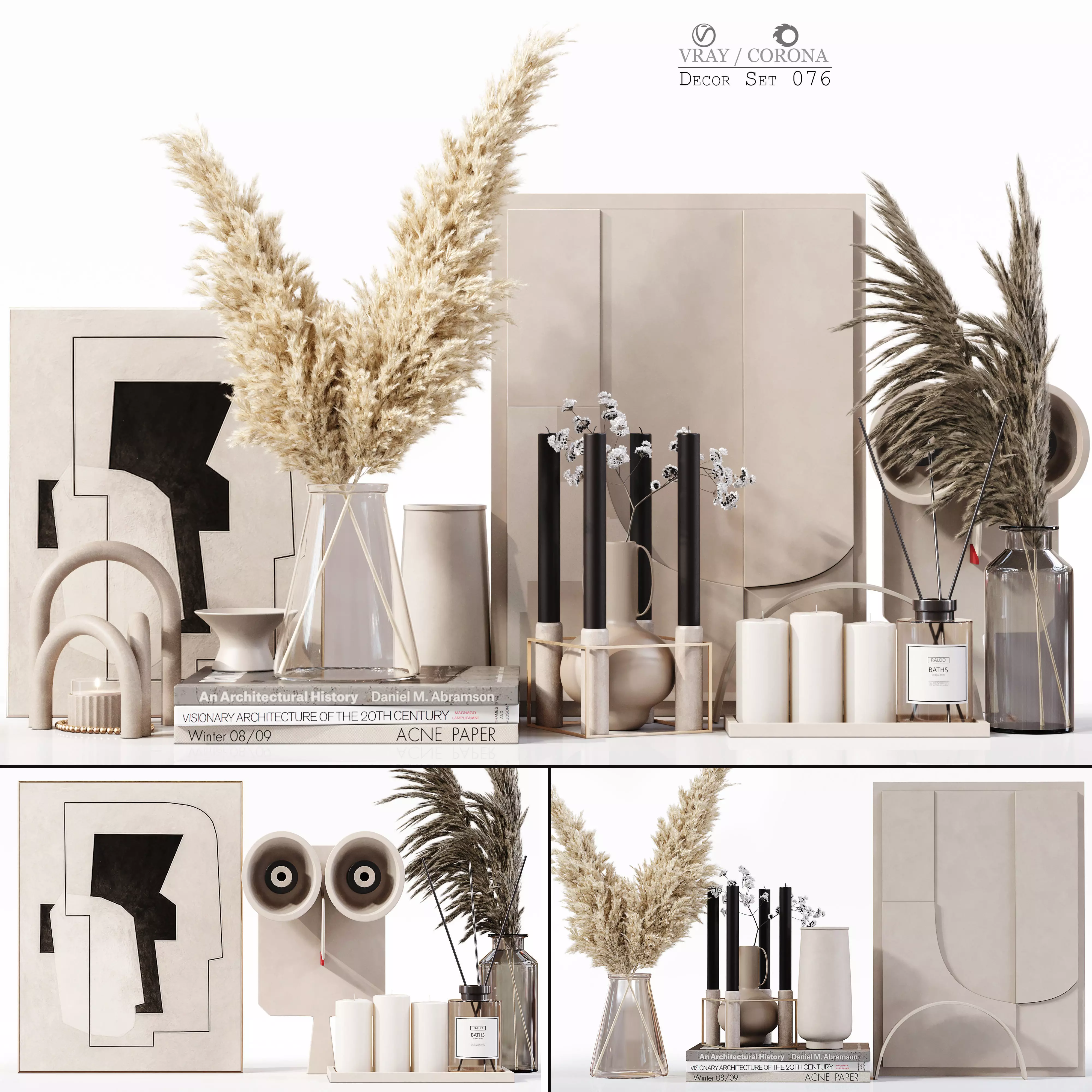 Decor Set 076 3D model_0