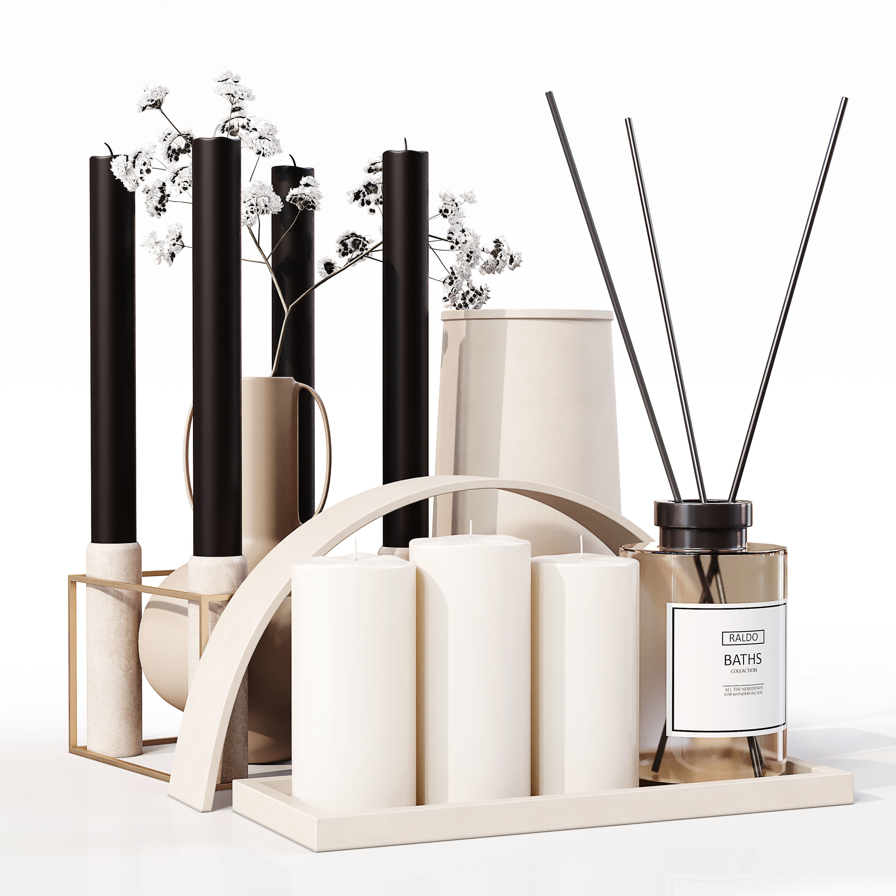 Decor Set 076 3D model_13