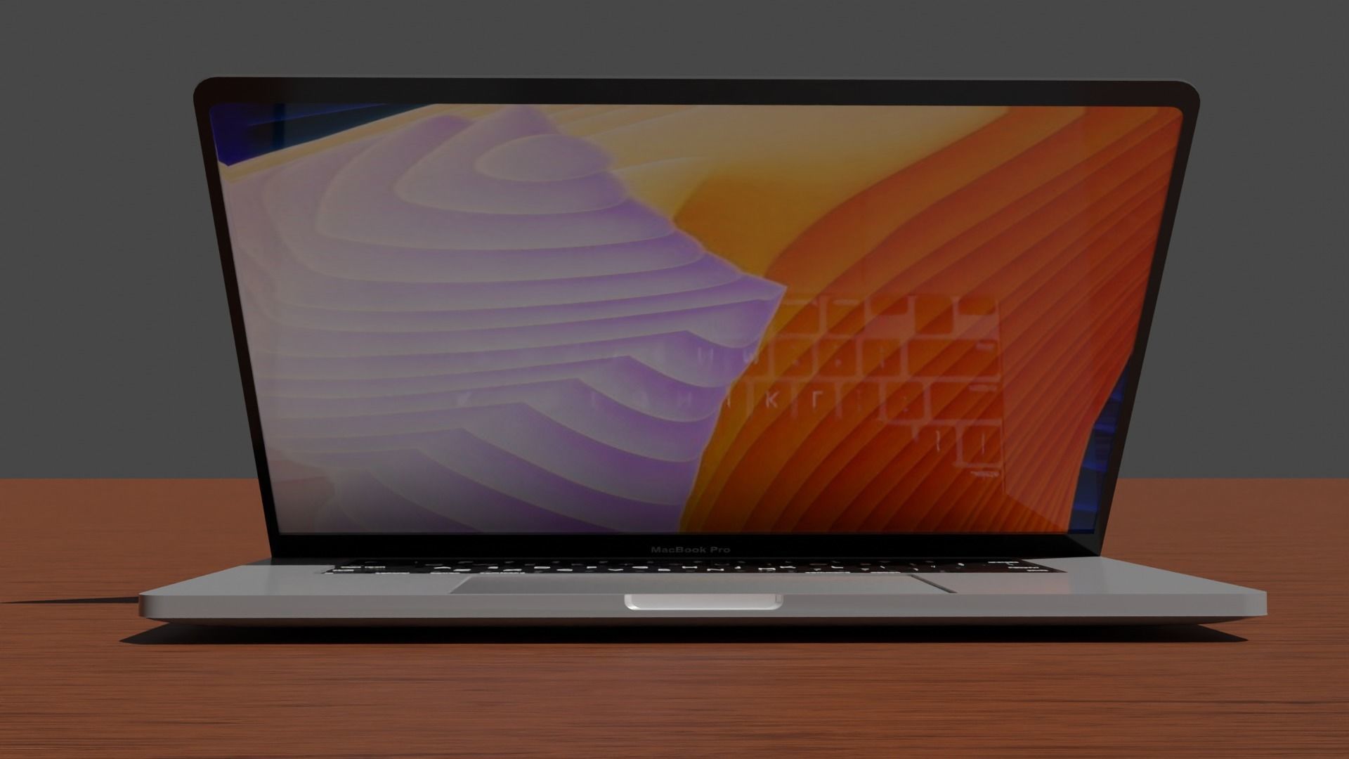 Apple MacBook pro 3D model Free low-poly 3D model_2