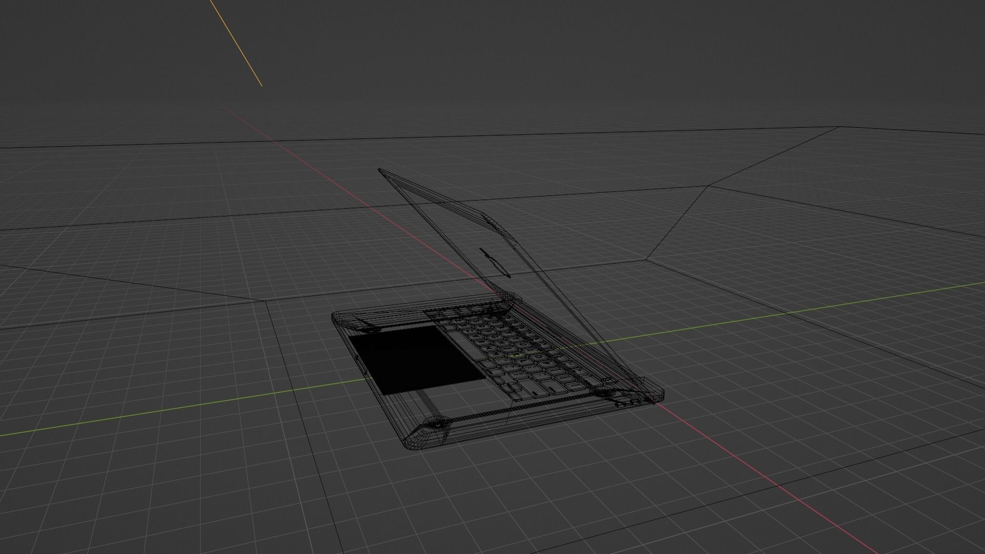 Apple MacBook pro 3D model Free low-poly 3D model_8