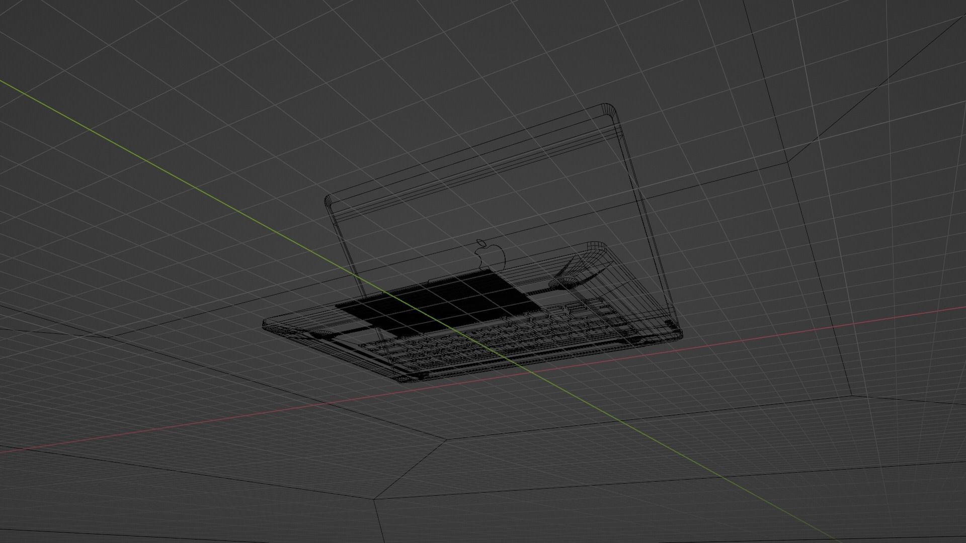 Apple MacBook pro 3D model Free low-poly 3D model_6