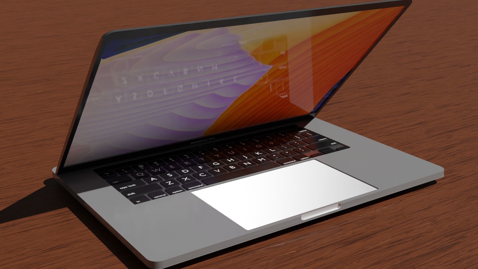 Apple MacBook pro 3D model Free low-poly 3D model_5