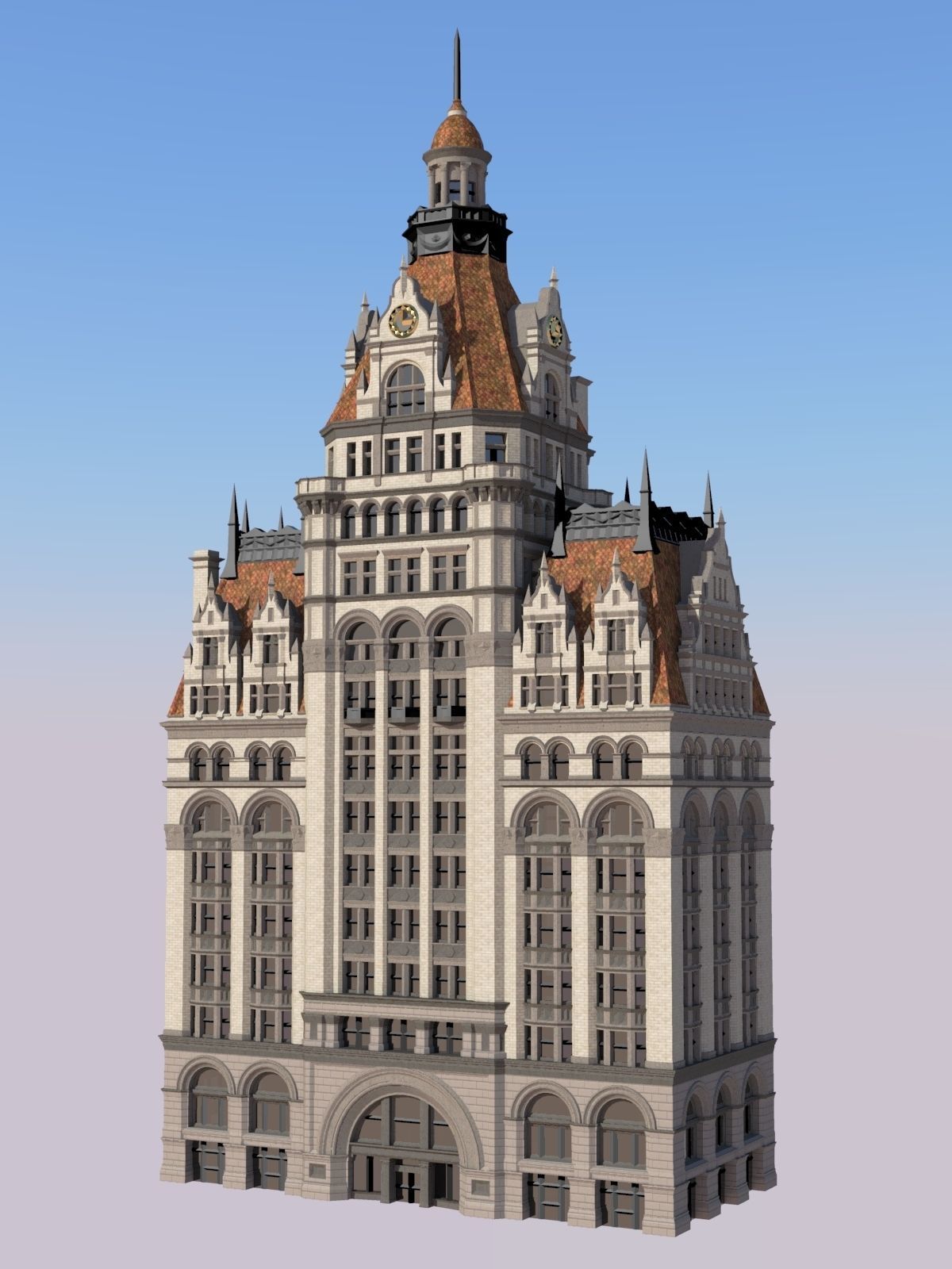 Pabst Building 3D print model_1