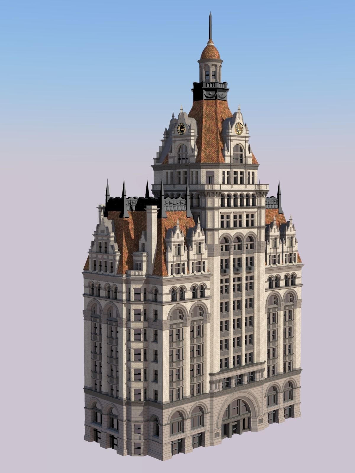 Pabst Building 3D print model_2
