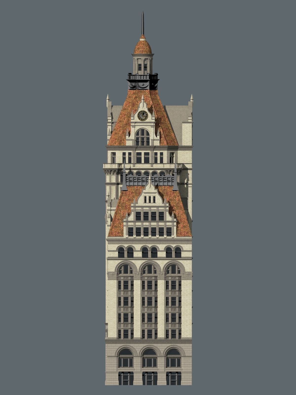 Pabst Building 3D print model_4
