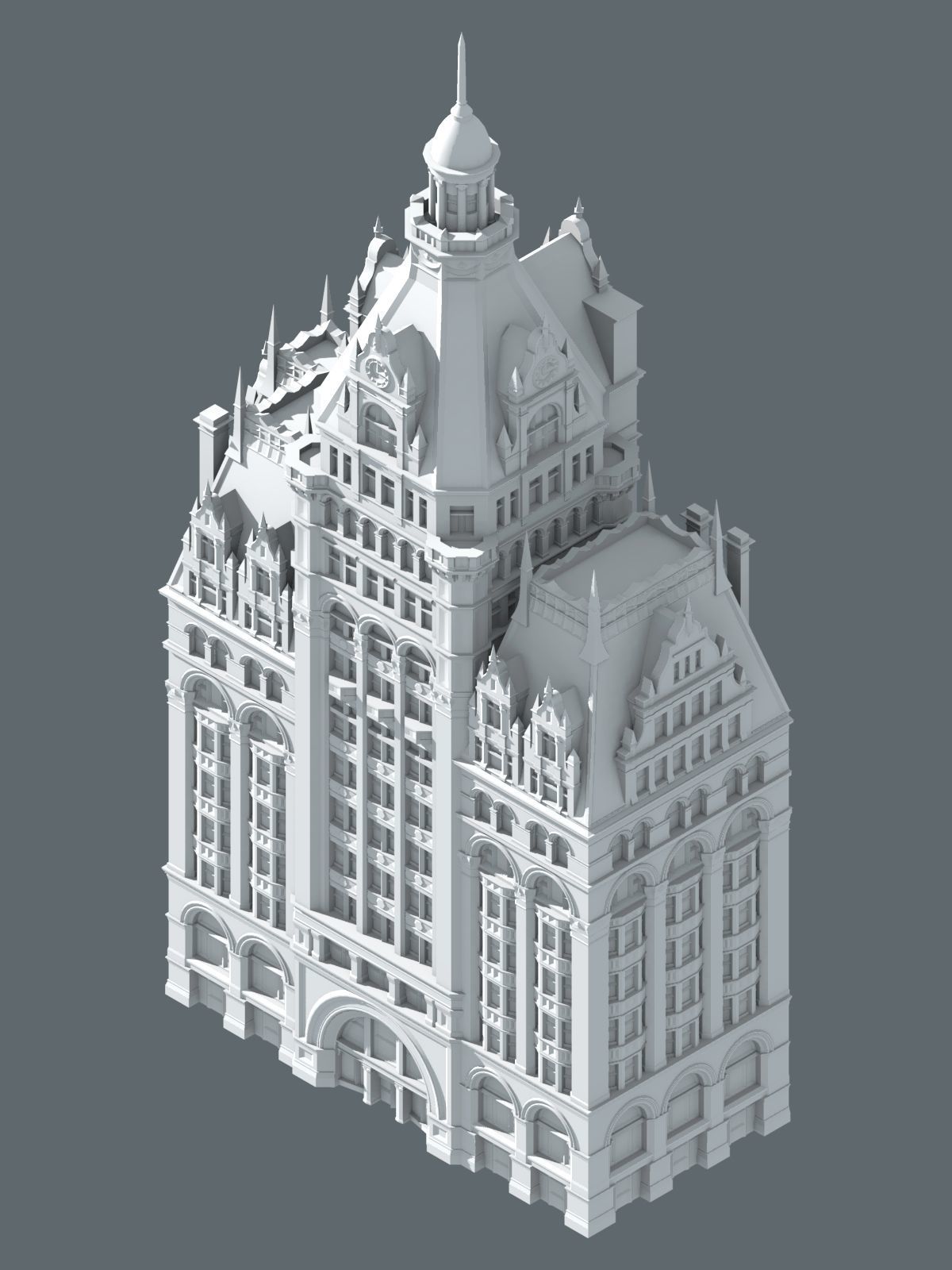 Pabst Building 3D print model_7