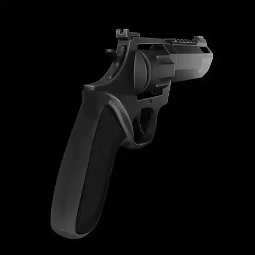 Revolving Gun Low-poly 3D model