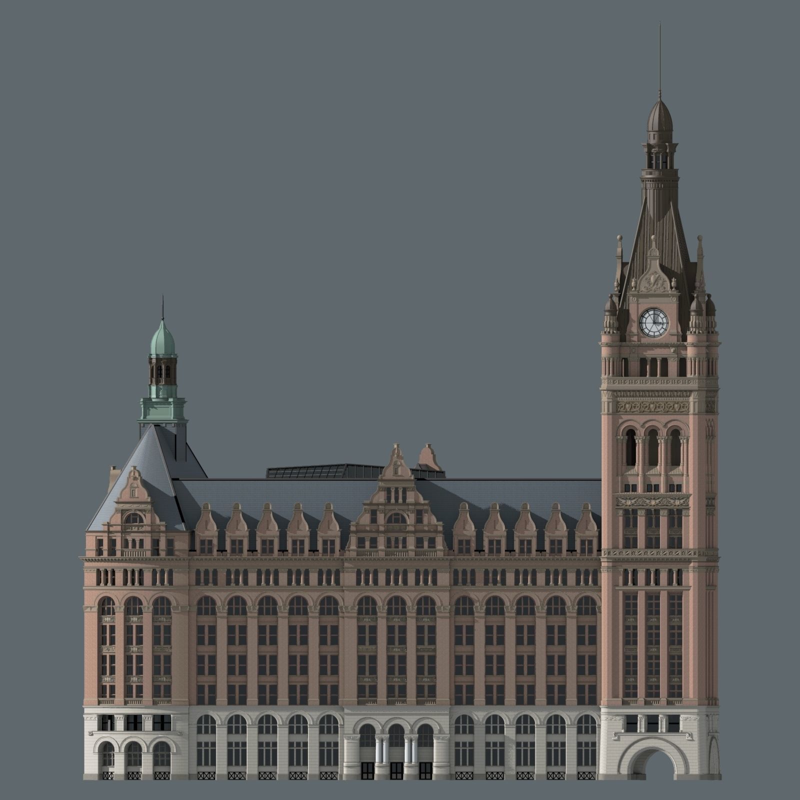 Milwaukee City Hall 3D print model_7