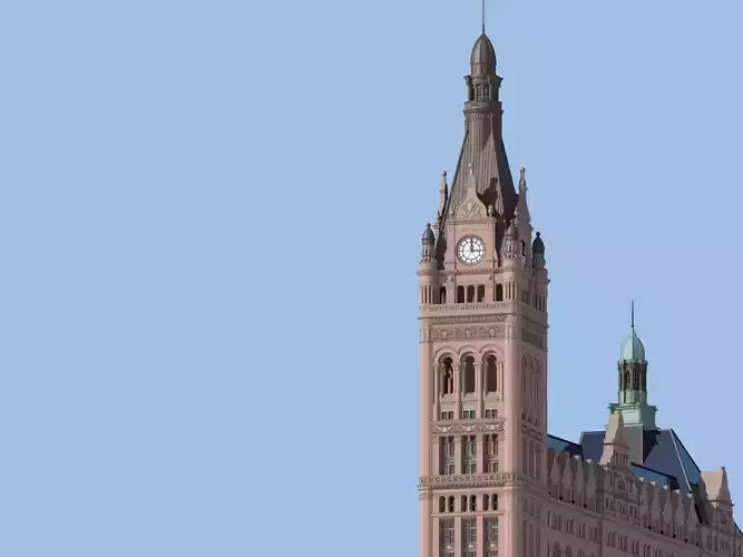 Milwaukee City Hall 3D print model