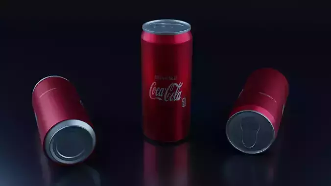 cans 3d model - blender Low-poly 3D model