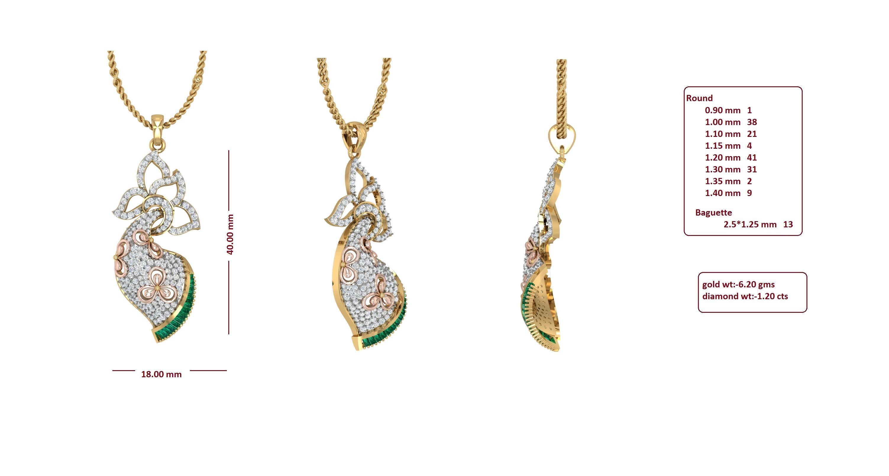 Earrings Pendant Set 3dm STL OBJ FBX Renders Details 3D print model_8