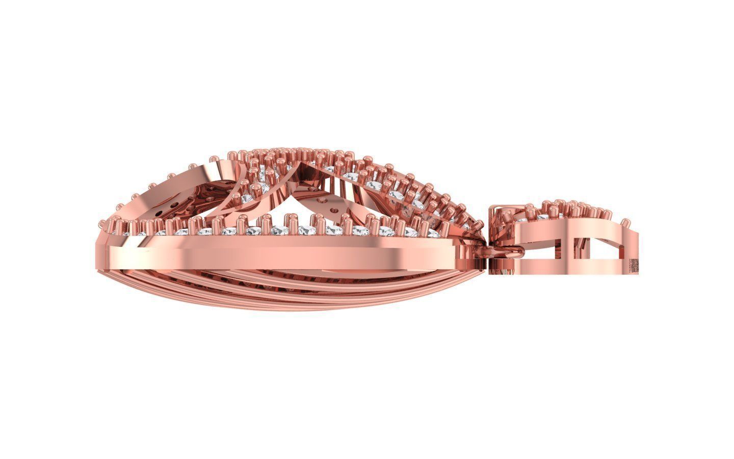 Earrings Pendant Set 3dm STL OBJ FBX Renders Details 3D print model_6