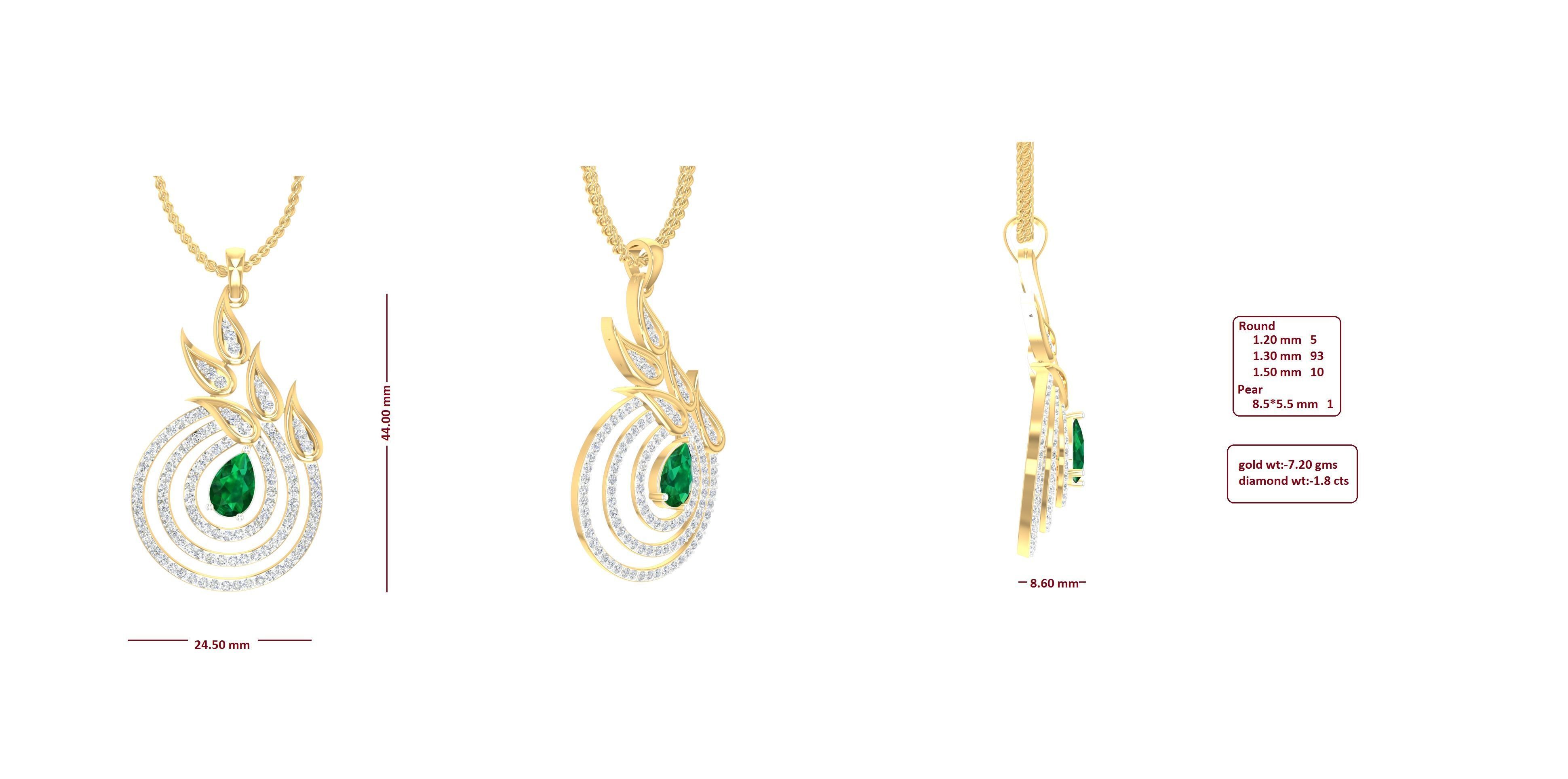 Earrings Pendant Set 3dm STL OBJ FBX Renders Details 3D print model_10