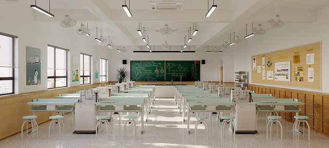 chemical laboratory 3D model