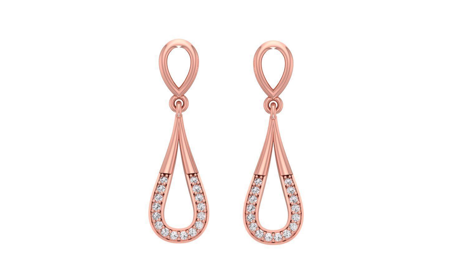 Earrings Pendant Set 3dm STL OBJ FBX Renders Details 3D print model_1