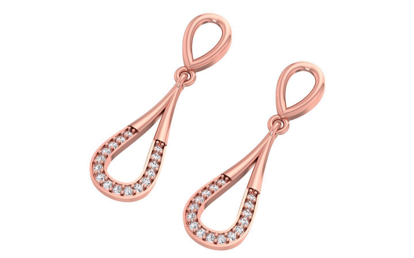 Earrings Pendant Set 3dm STL OBJ FBX Renders Details 3D print model_6