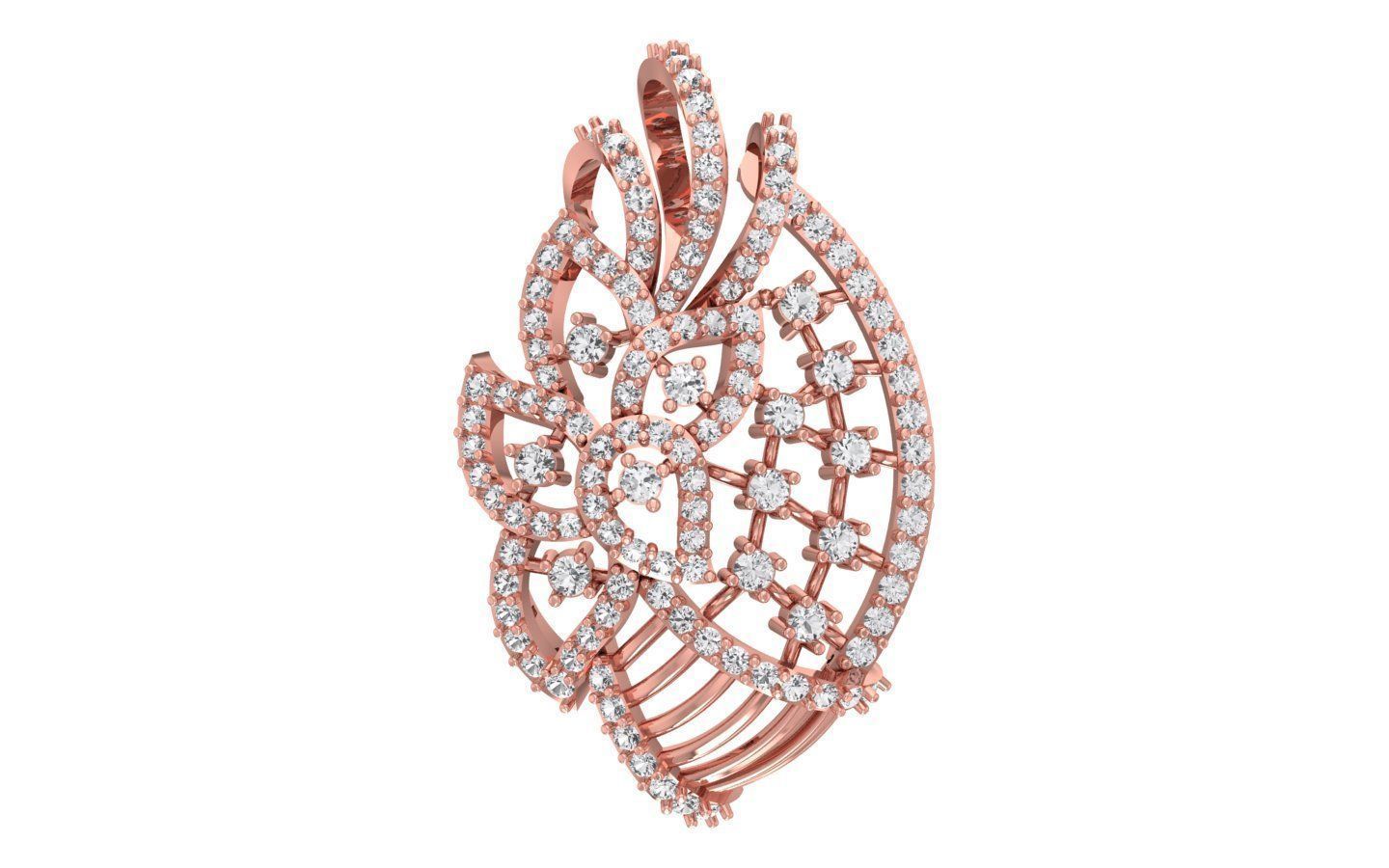 Earrings Pendant Set 3dm STL OBJ FBX Renders Details 3D print model_2