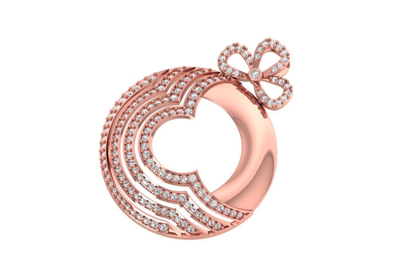 Earrings Pendant Set 3dm STL OBJ FBX Renders Details 3D print model_3