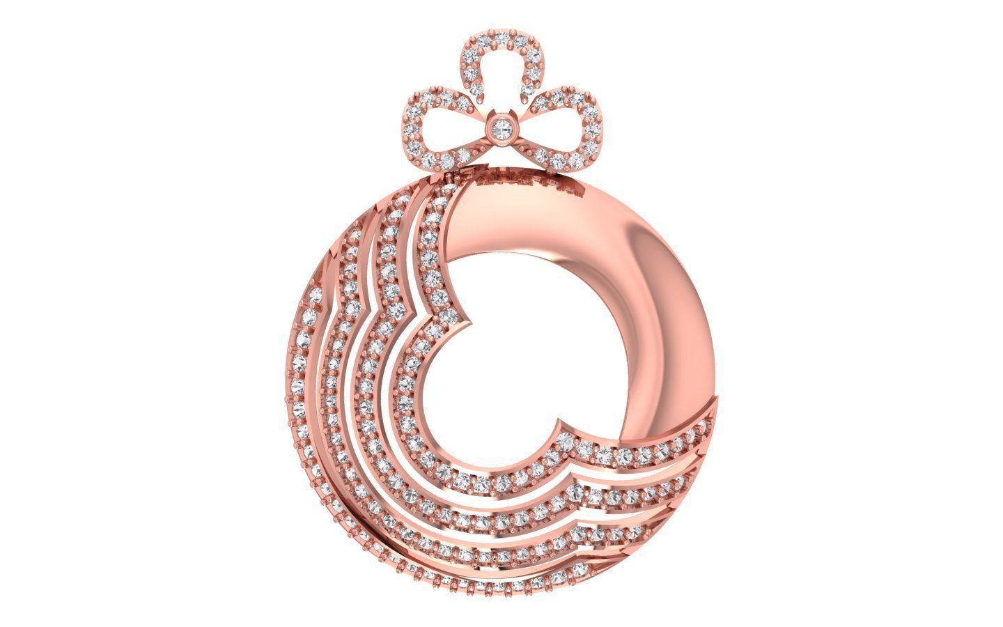 Earrings Pendant Set 3dm STL OBJ FBX Renders Details 3D print model_1