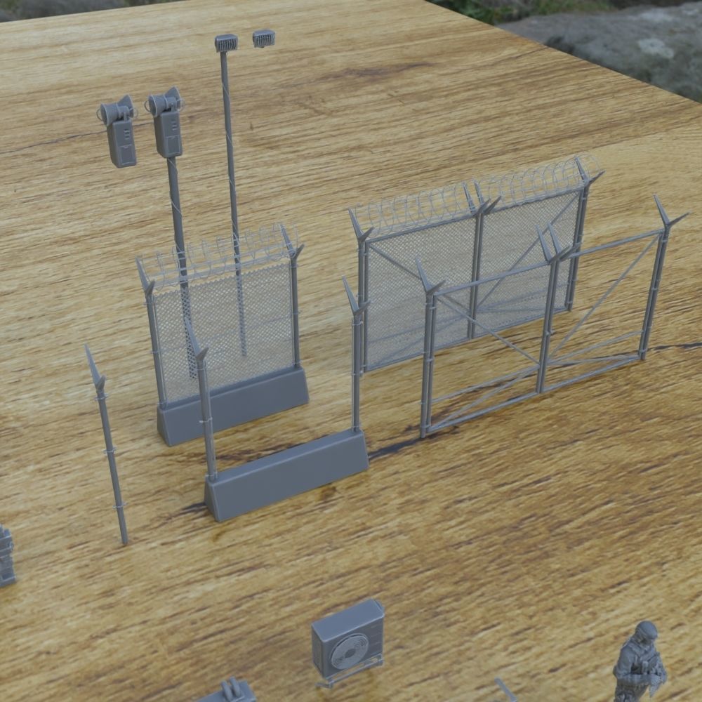 MILITARY MODERN TELECOM SHELTER FOR TABLETOP 1-35 SUPPORTED STL 3D print model_19