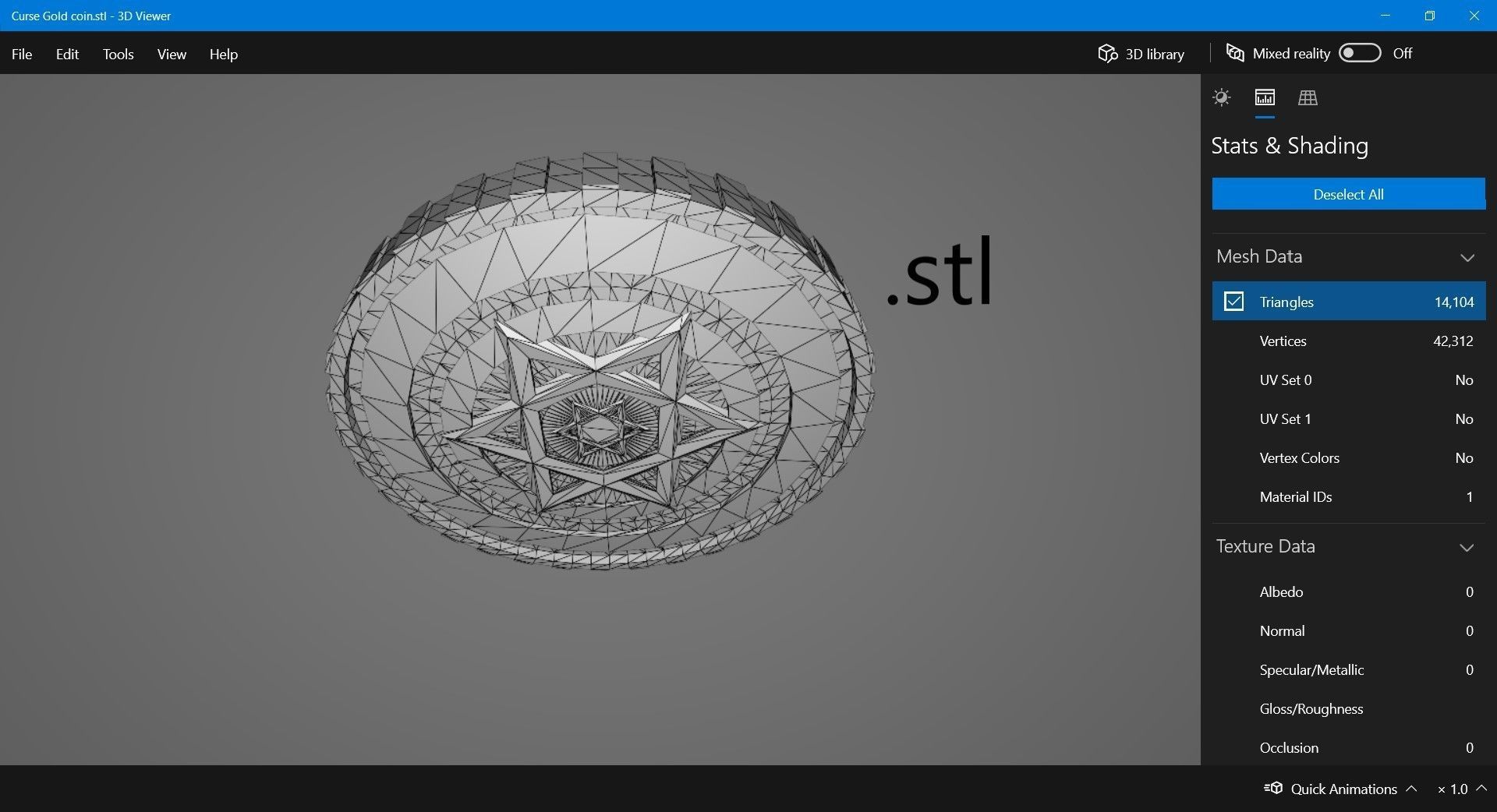 Gold coin Low-poly 3D model_11