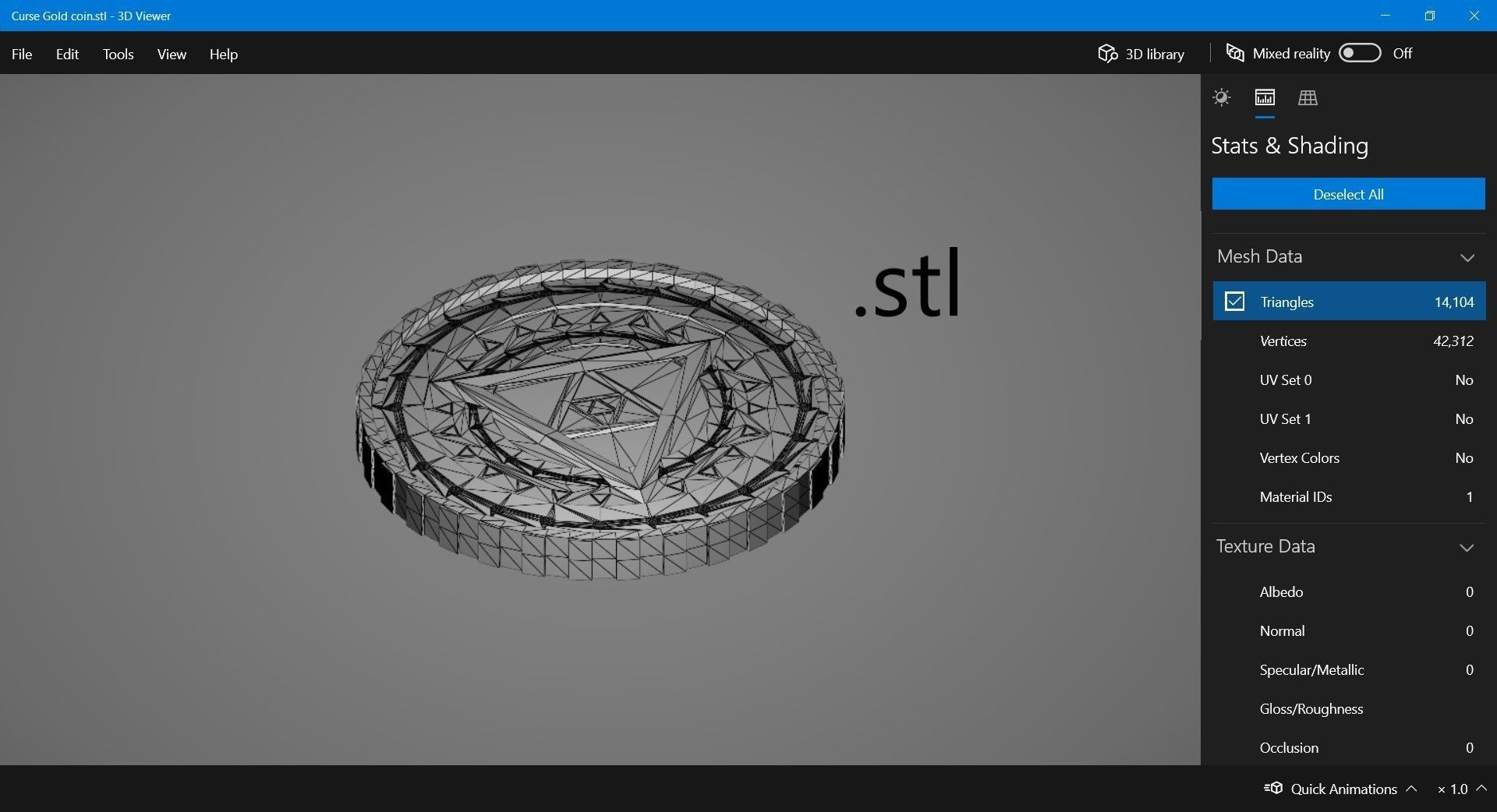 Gold coin Low-poly 3D model_7
