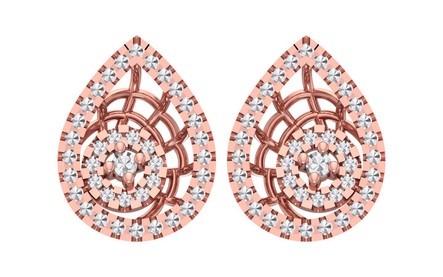 Earrings Pendant Set 3dm STL OBJ FBX Renders Details 3D print model_4