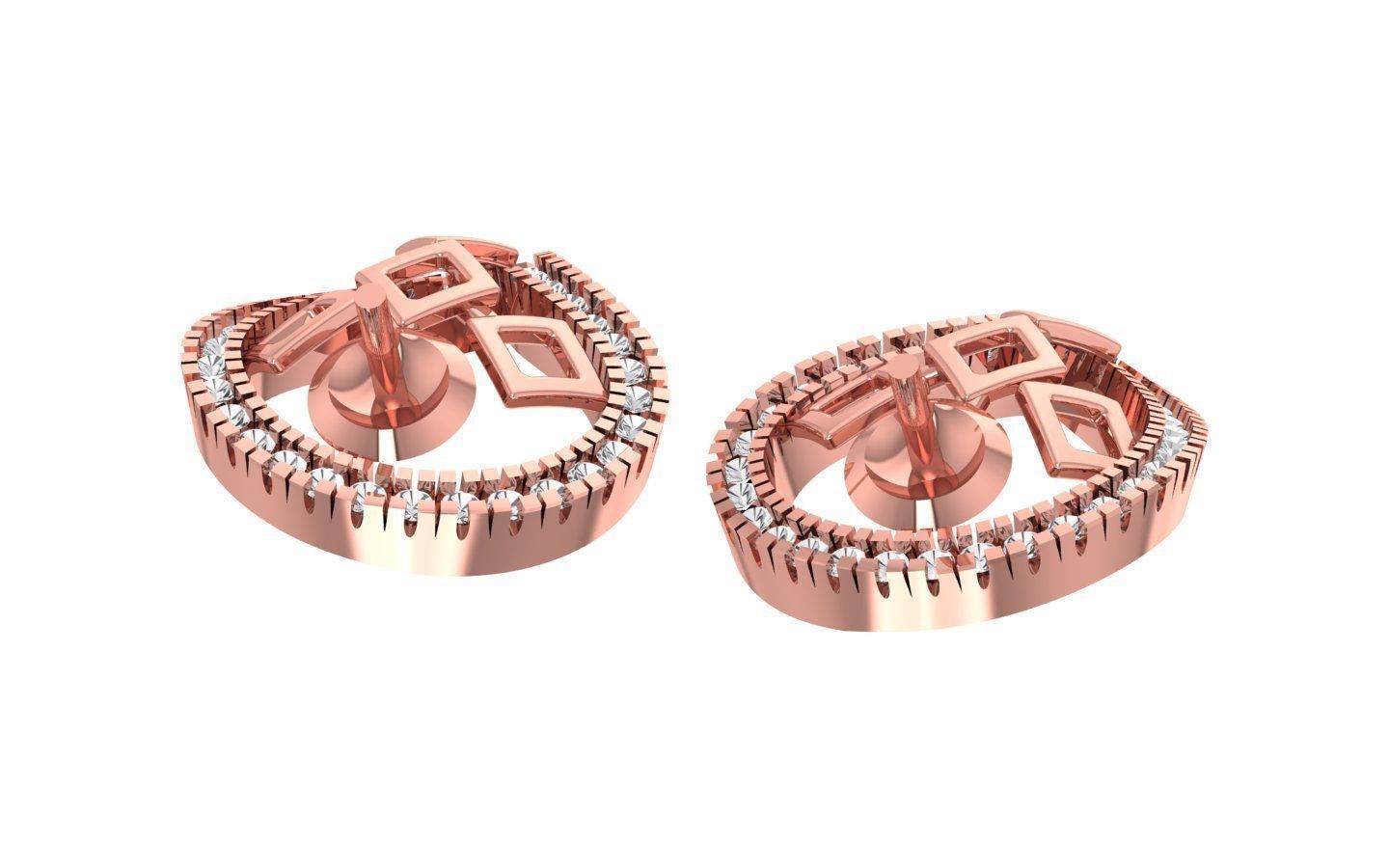 Earrings Pendant Set 3dm STL OBJ FBX Renders Details 3D print model_4