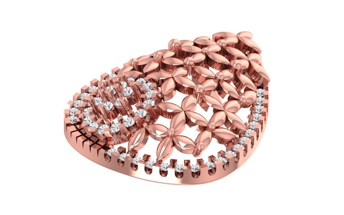 Earrings Pendant Set 3dm STL OBJ FBX Renders Details 3D print model_4