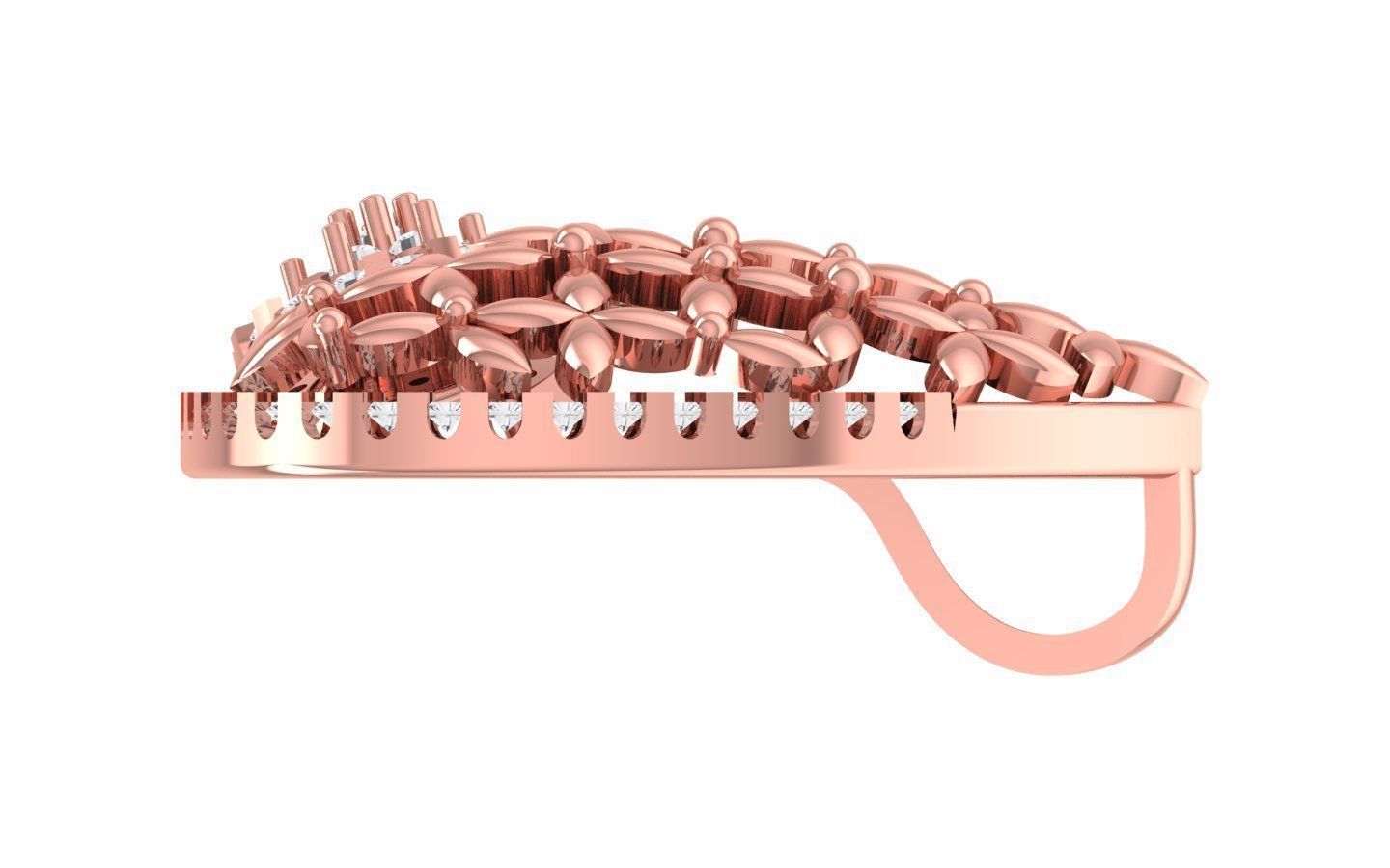 Earrings Pendant Set 3dm STL OBJ FBX Renders Details 3D print model_5