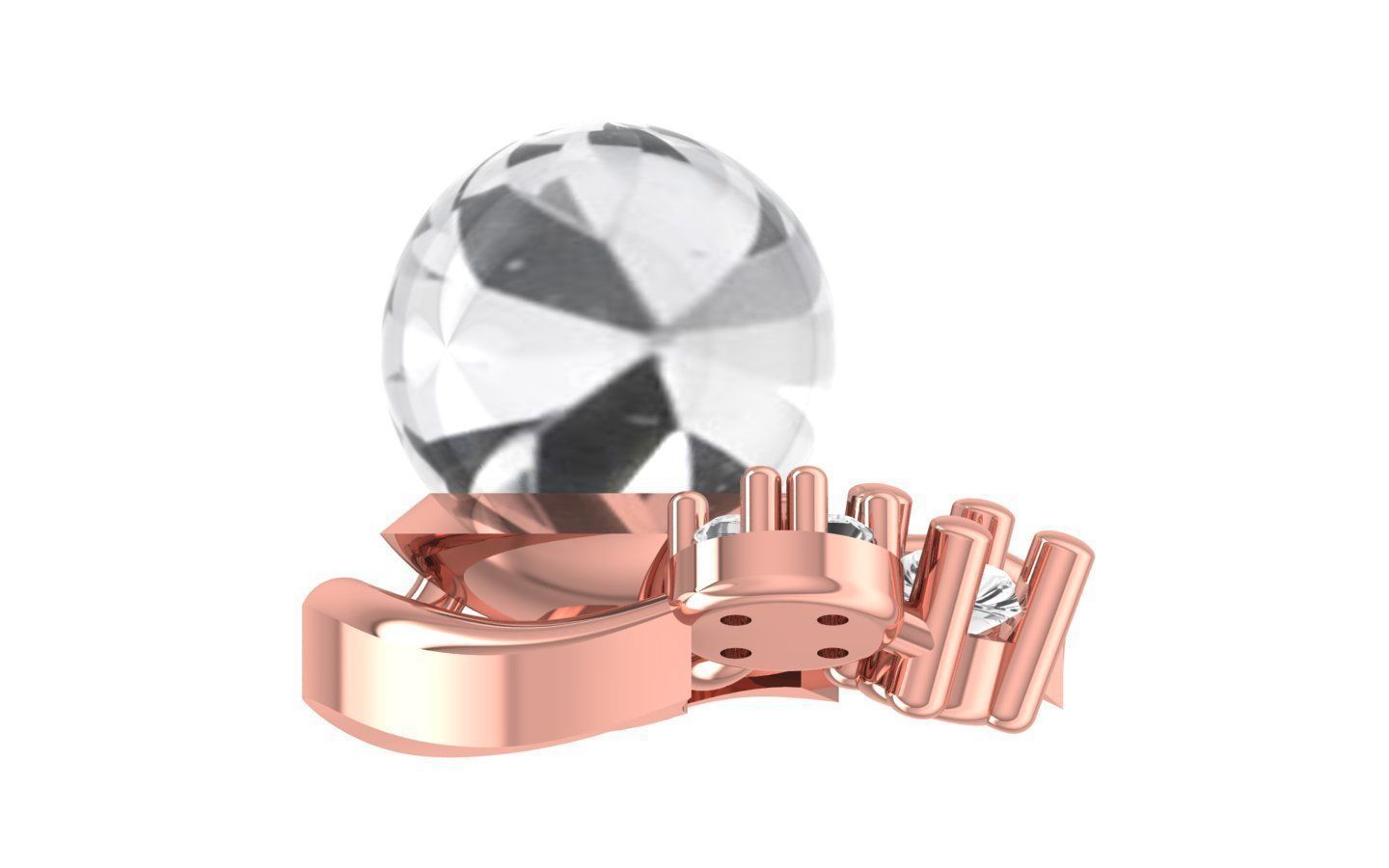 Earrings Pendant Set 3dm STL OBJ FBX Renders Details 3D print model_1