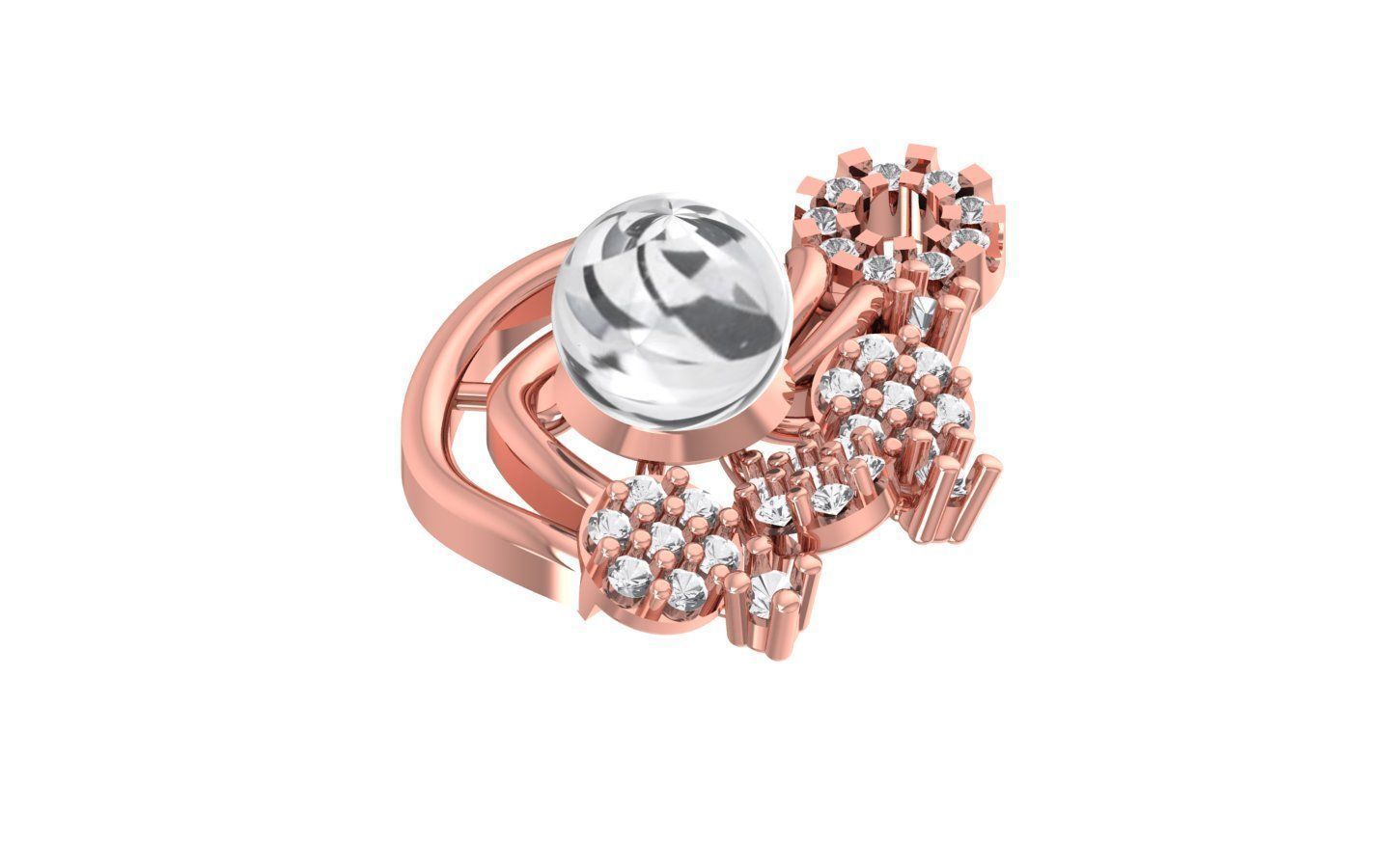 Earrings Pendant Set 3dm STL OBJ FBX Renders Details 3D print model_4