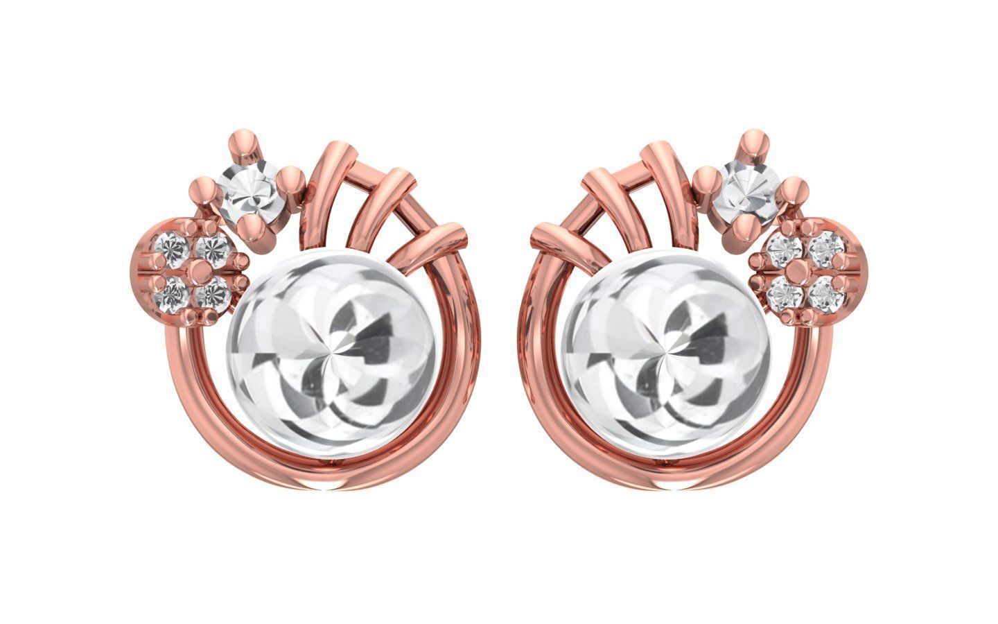 Earrings Pendant Set 3dm STL OBJ FBX Renders Details 3D print model_5