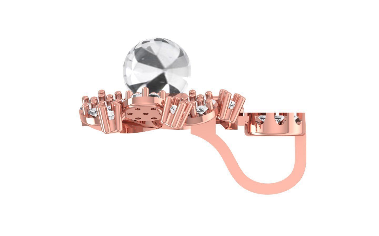 Earrings Pendant Set 3dm STL OBJ FBX Renders Details 3D print model_2