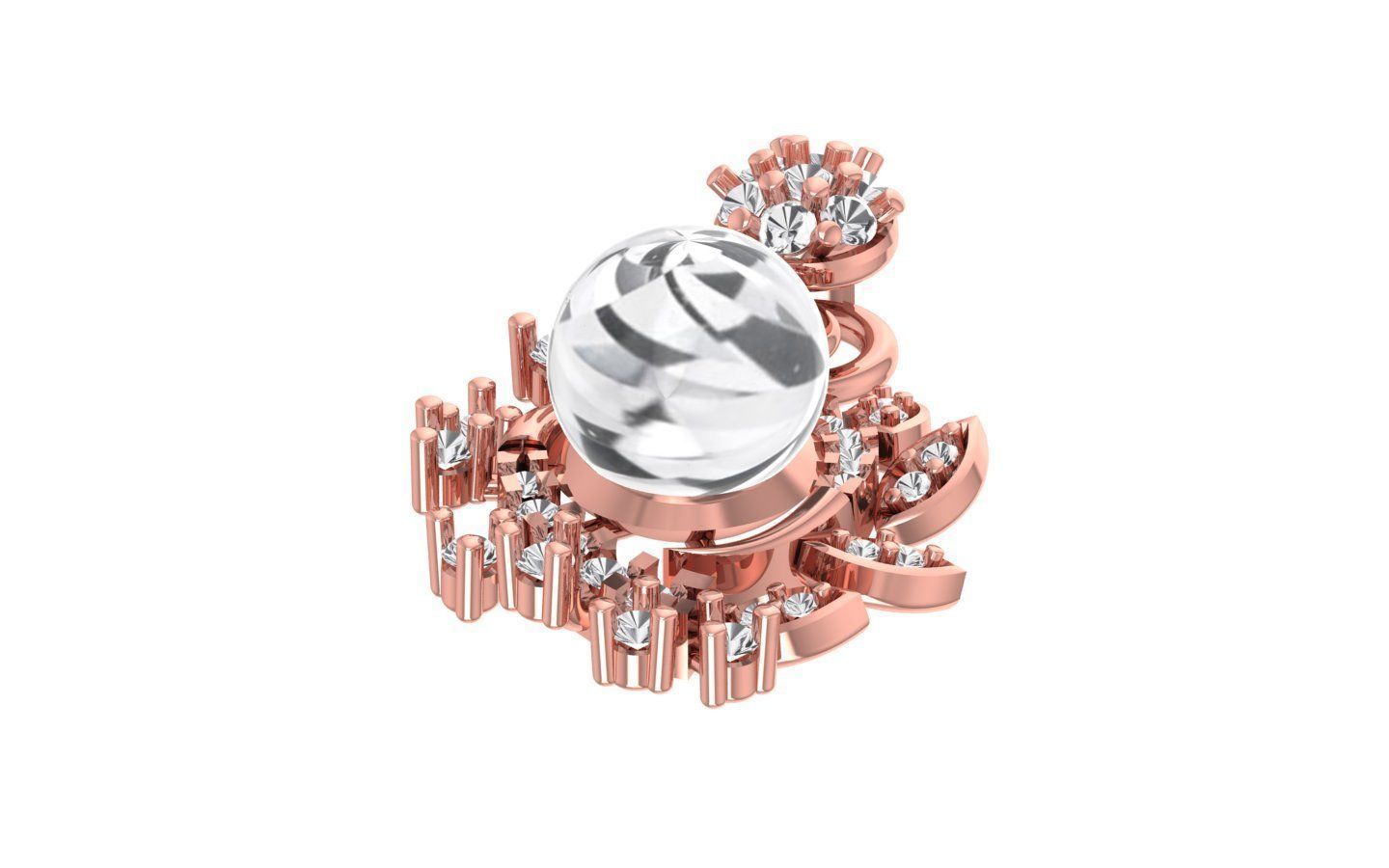 Earrings Pendant Set 3dm STL OBJ FBX Renders Details 3D print model_5