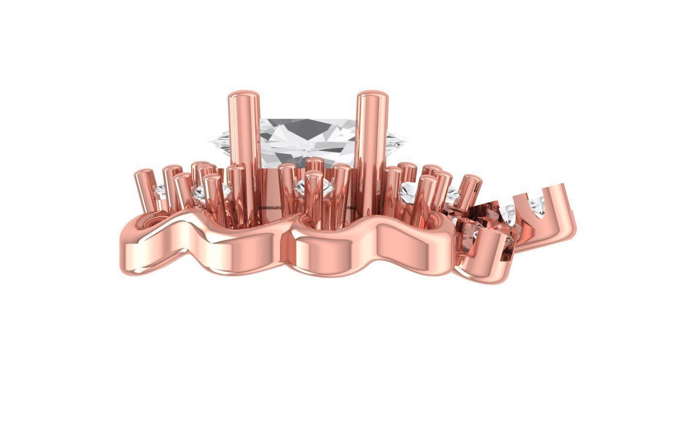 Earrings Pendant Set 3dm STL OBJ FBX Renders Details 3D print model_2