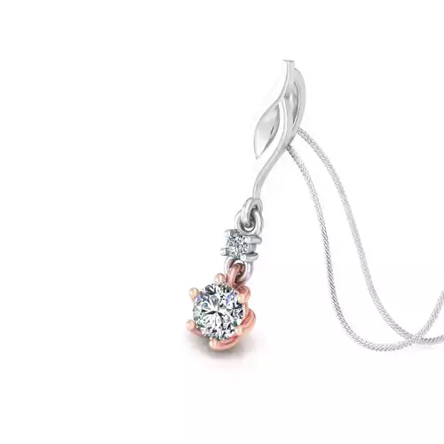pendant diamond rose gold