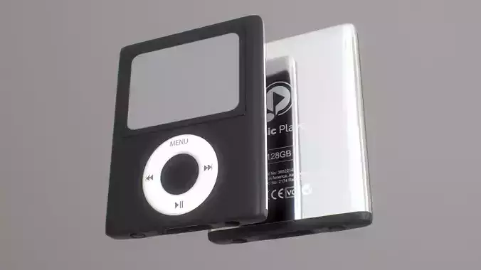 Portable Music Player Low-poly 3D model