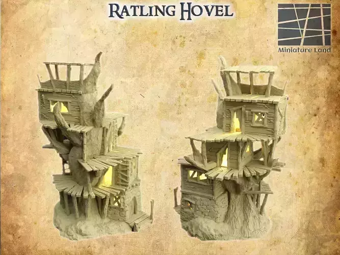 Ratling Hovel Tabletop terrain 28 mm