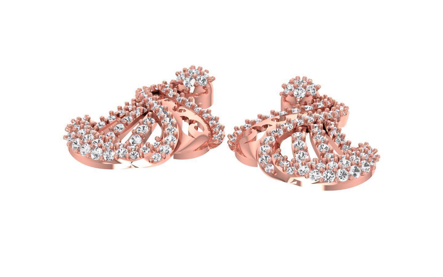 Earrings Pendant Set 3dm STL OBJ FBX Renders Details 3D print model_2