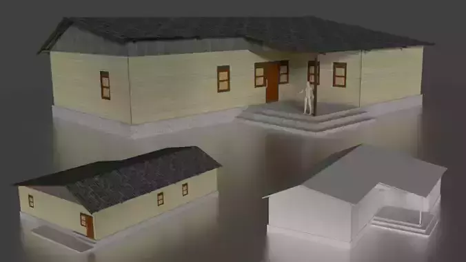 Rumah beton kayu 003-004