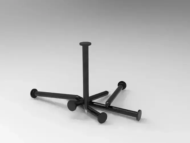 Iron nails 3D model