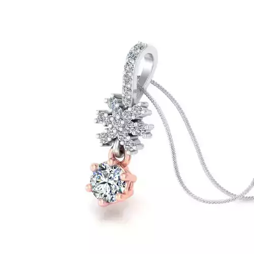 PENDANT diamond rose gold