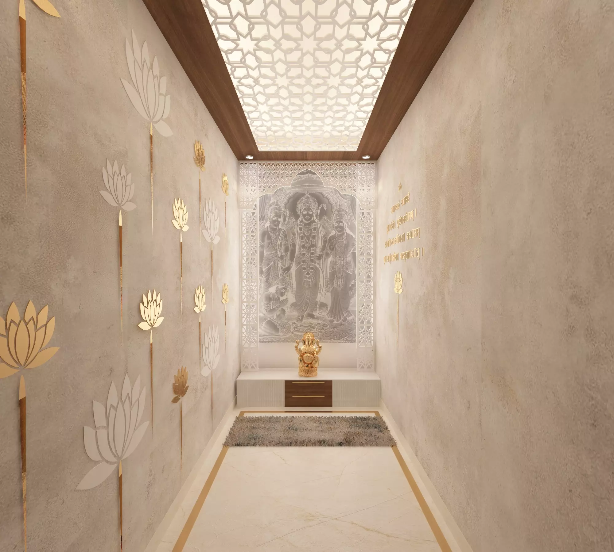 Mandir Ram Darbar 3D model_0