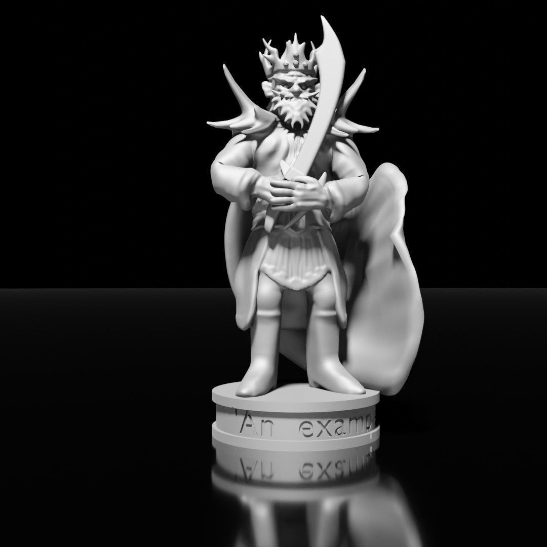 Human miniature set 3D print model_2