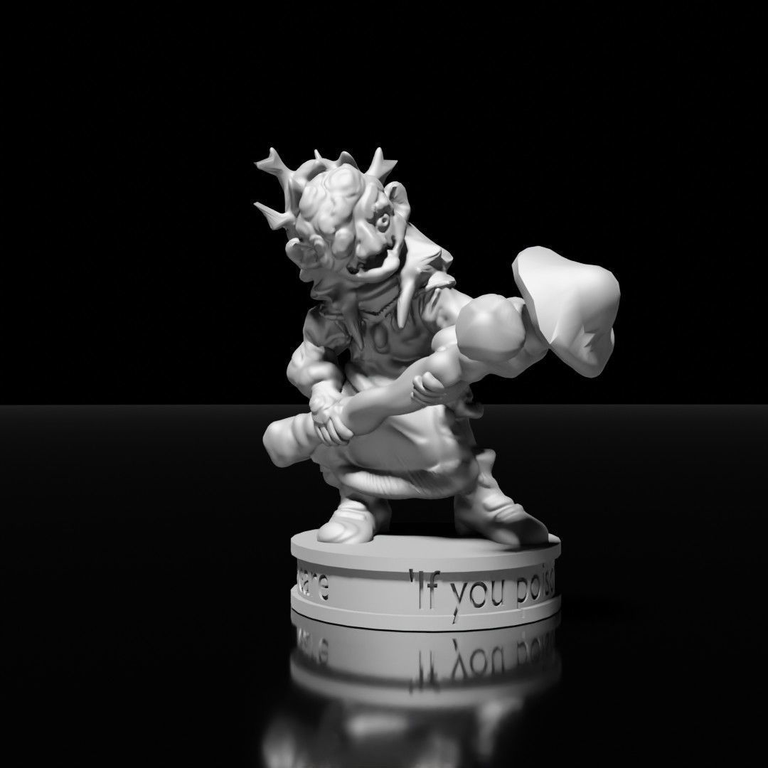 Human miniature set 3D print model_3