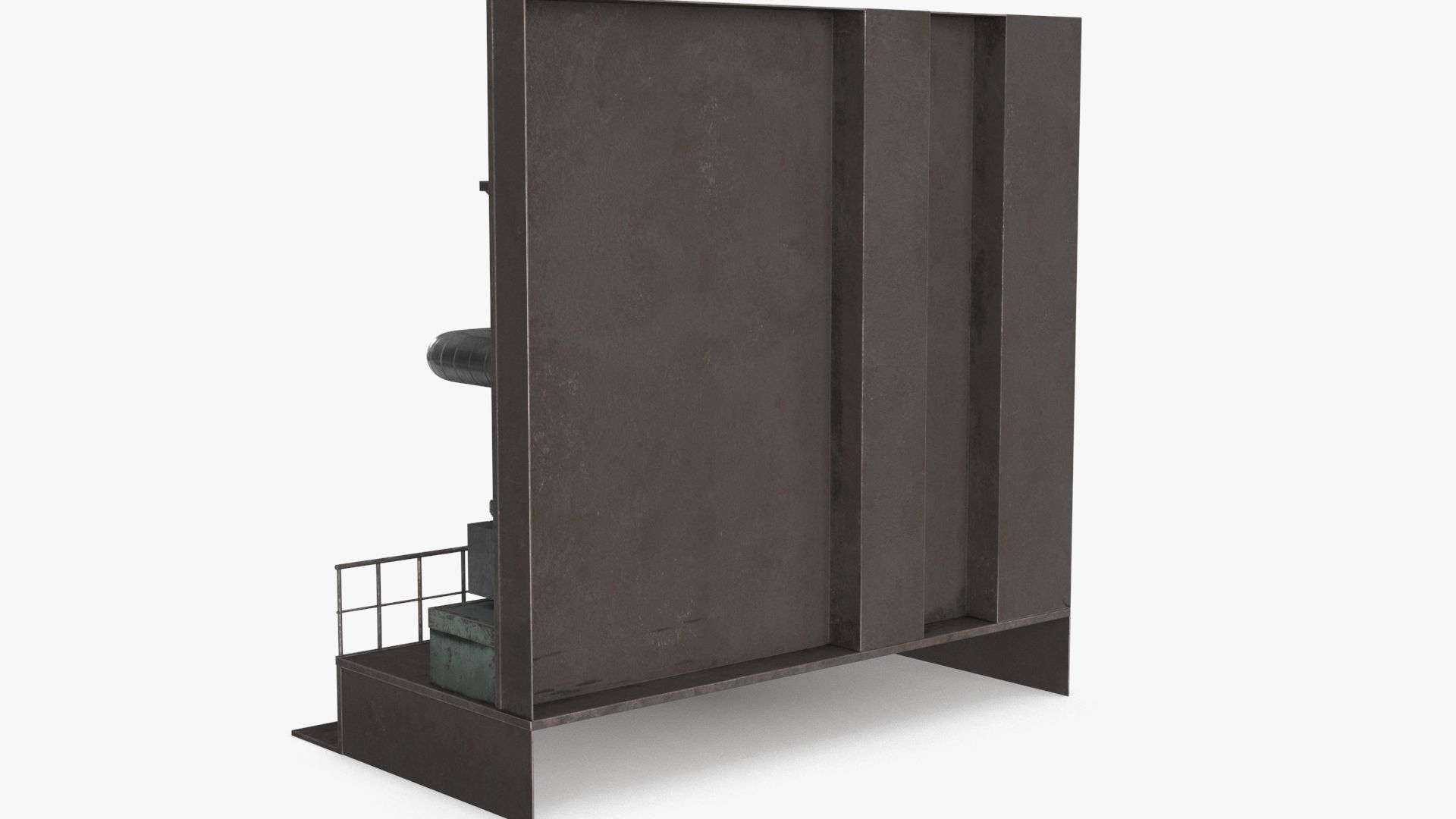 Industrial Pipes v5 Low-poly 3D model_7