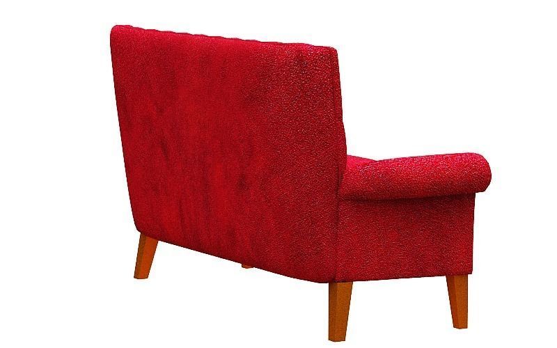 Contemporary sofa fabric and Gold foil Low-poly 3D model_21