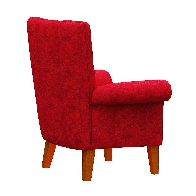 Contemporary sofa fabric and Gold foil Low-poly 3D model_10