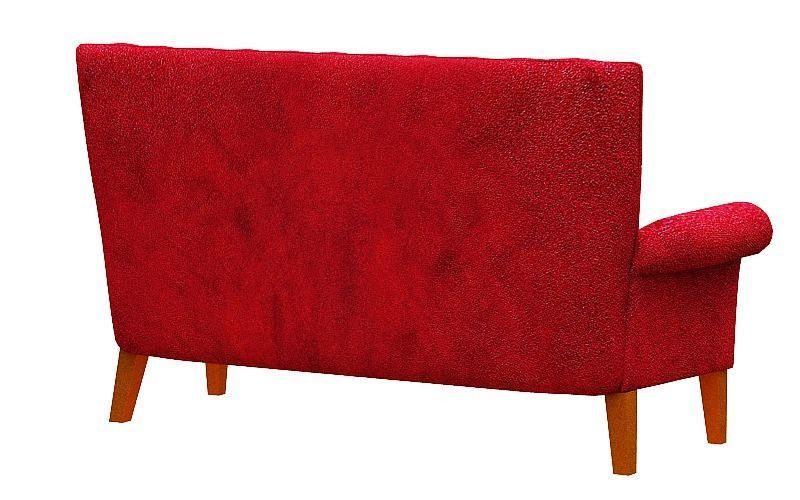 Contemporary sofa fabric and Gold foil Low-poly 3D model_23